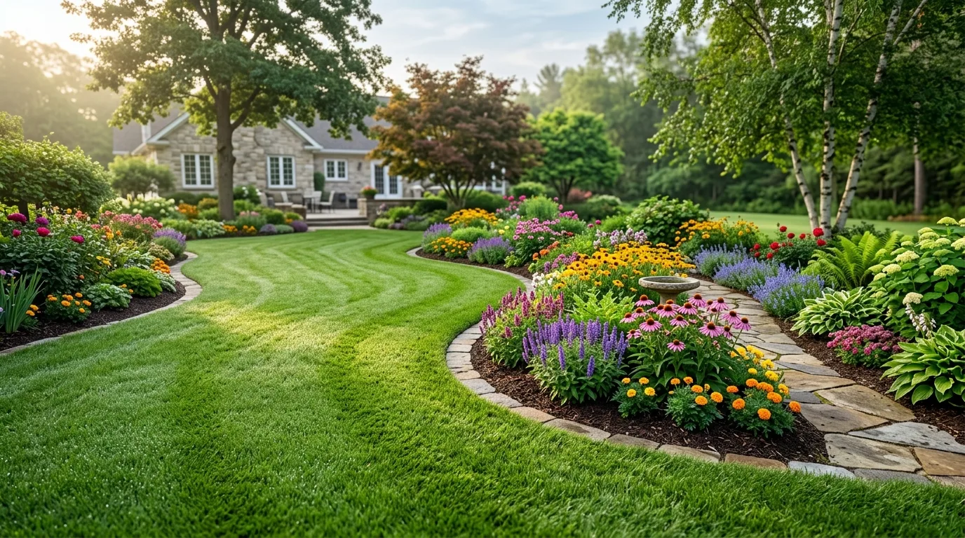 13 Lawn Landscaping Ideas for a Fresh Green Look